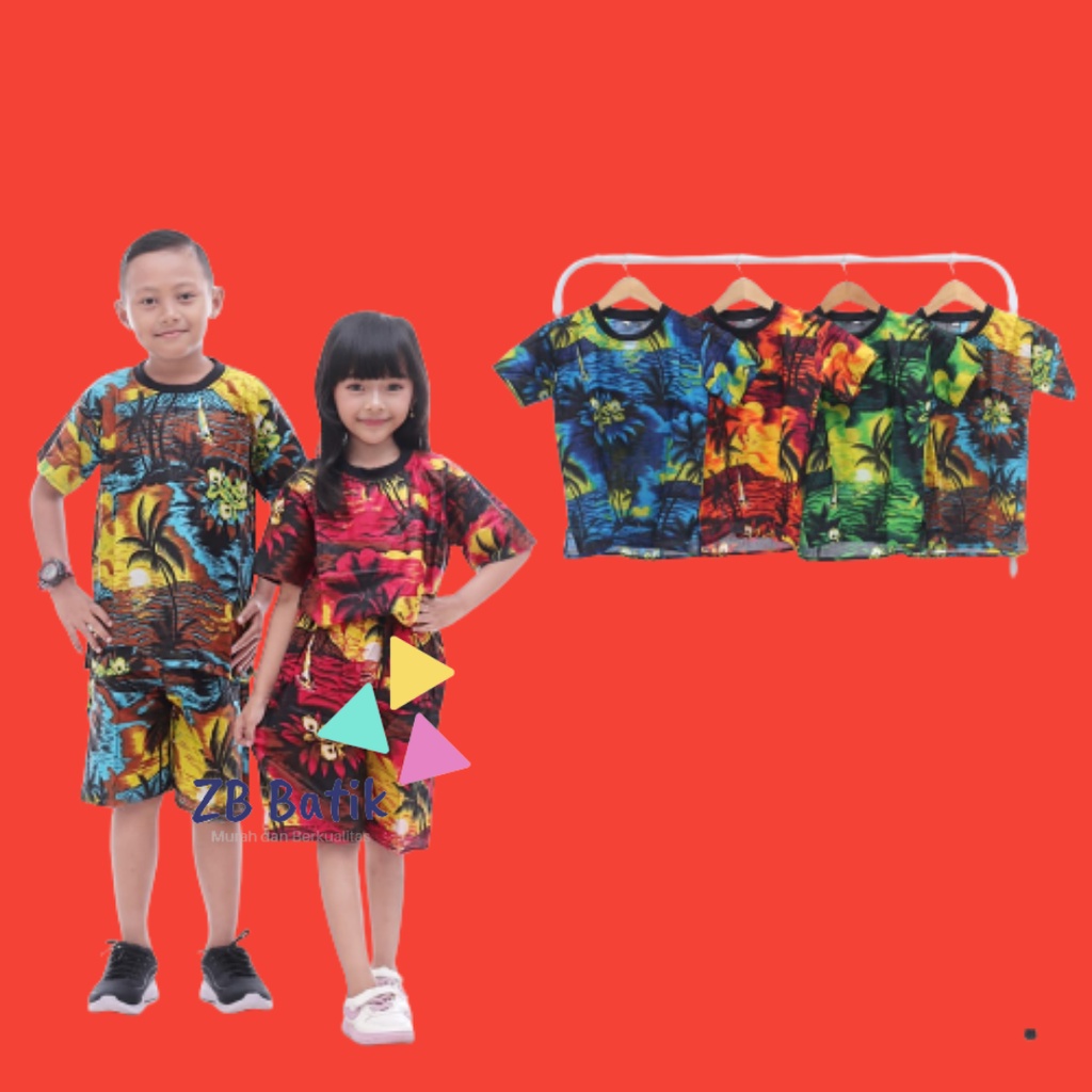 Baju Pantai Anak Motif Pantai / Setelan Anak / Setelan Pantai Anak / Kaos Pantai Anak / Baju Bali Anak / Baju Barong Anak / Baju Bali Anak Laki laki / Baju Barong Bali Anak / Baju Pantai Anak Perempuan / Baju Pantai Anak Laki laki / Setelan Barong Anak