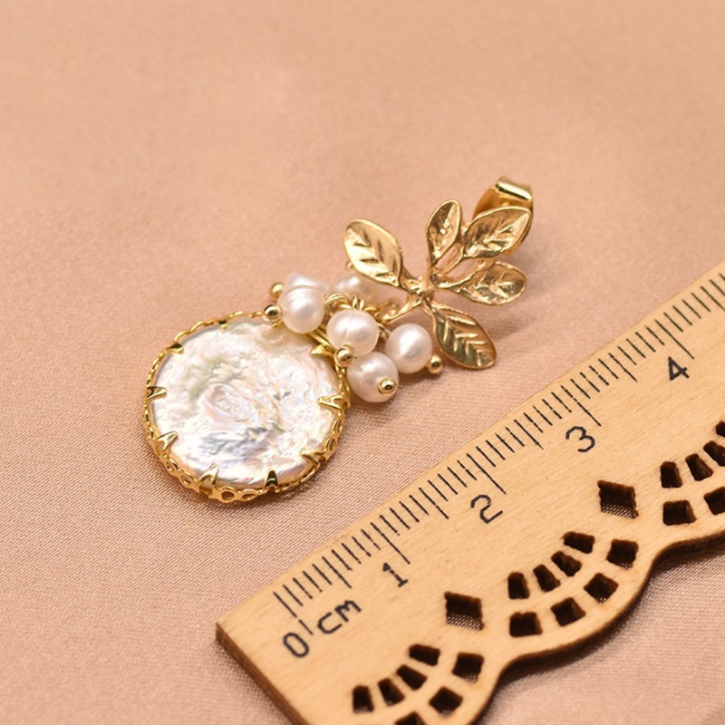 Siy Anting Tusuk Gantung Desain Lingkaran Hias Mutiara Imitasi Gaya Vintagebarok Untuk Wanita