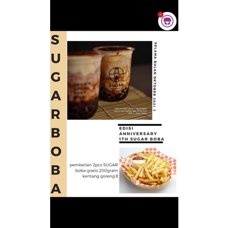 

sugar boba 1th anniversary.
