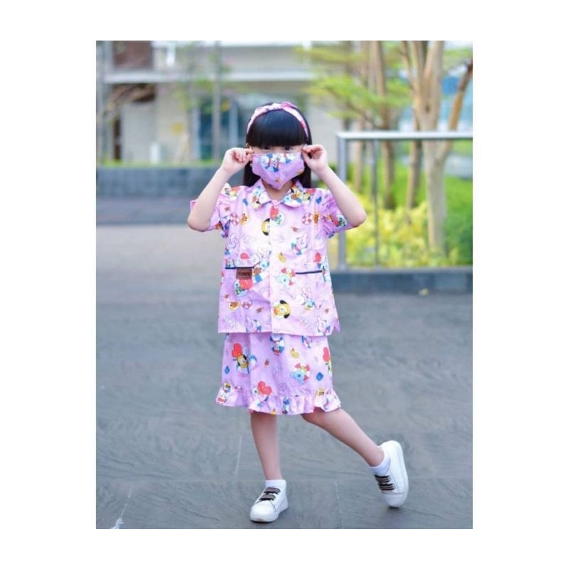 Setelan Rok Anak Perempuan BISA PILIH MOTIF ||Set Rok || Set Rok Kigo