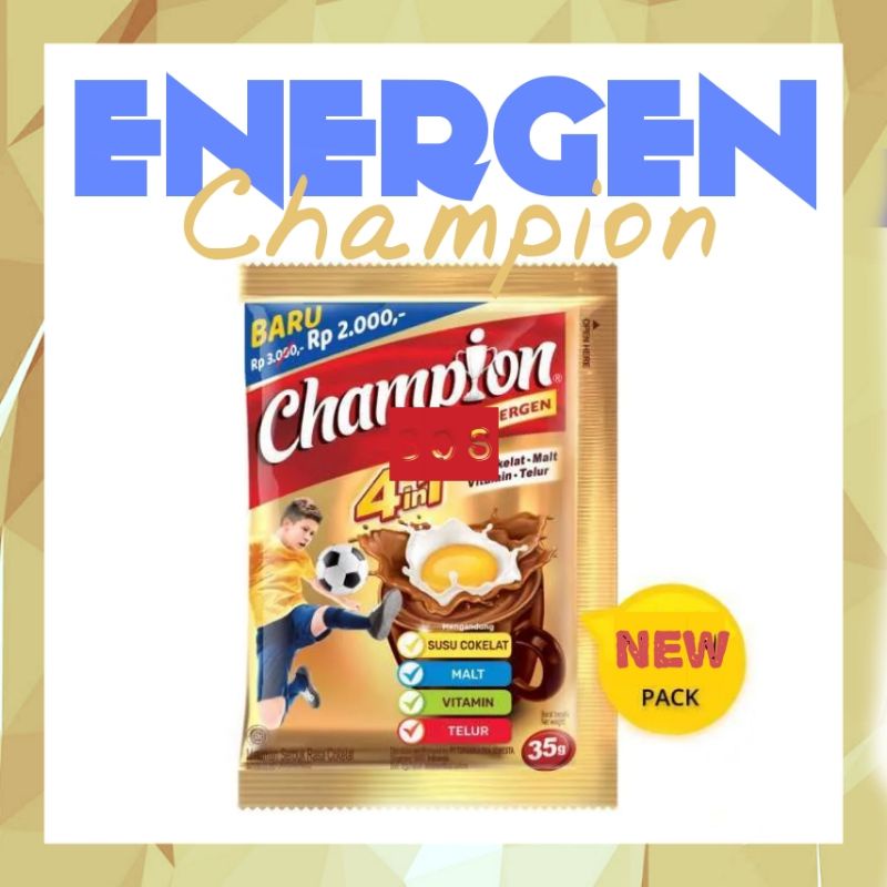 

《OS3》 Energen Champion 35 gram chocomalt drink