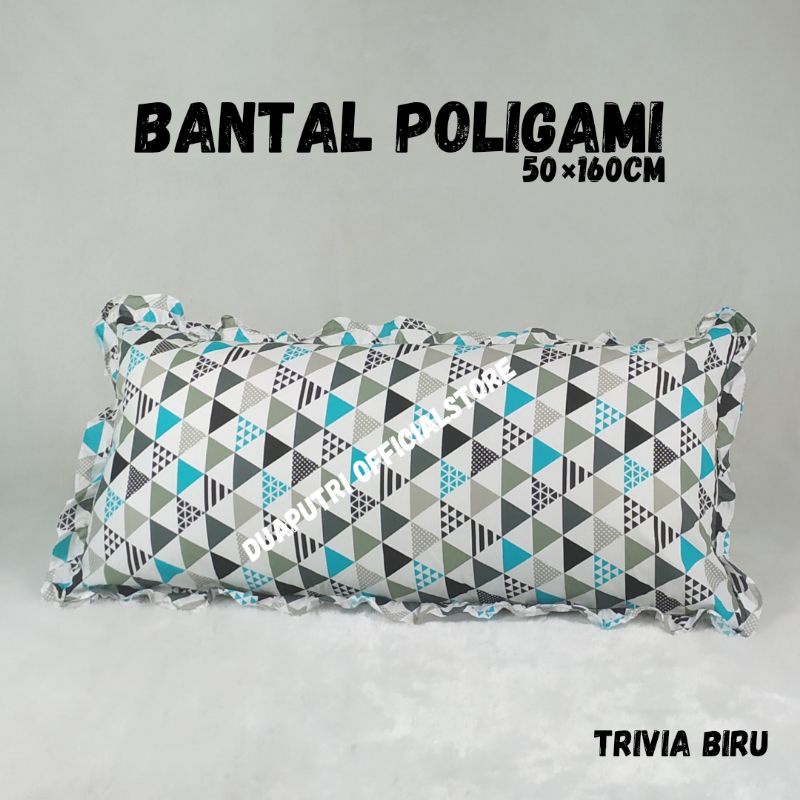 BANTAL PANJANG POLIGAMI 50×160 CM TRIVIA BIRU