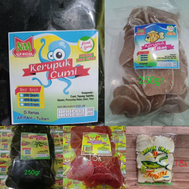 

Aneka krupuk laut