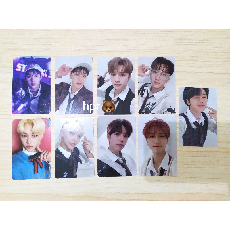 PC STRAY KIDS CHRISTMAS EVEL FELIX BANGCHAN GLITTER POB SKZ CEVEL CE PHOTOCARD