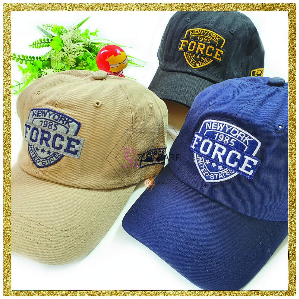 Topi Pria Baseball NY NewYork Force 1985 Fashion Outdoor Cap Topi Fashion Pria Sport TPK Import