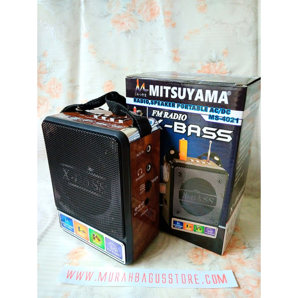 Radio / Speaker Portable Ac/Ad Mitsuyama Ms-4021 Murah