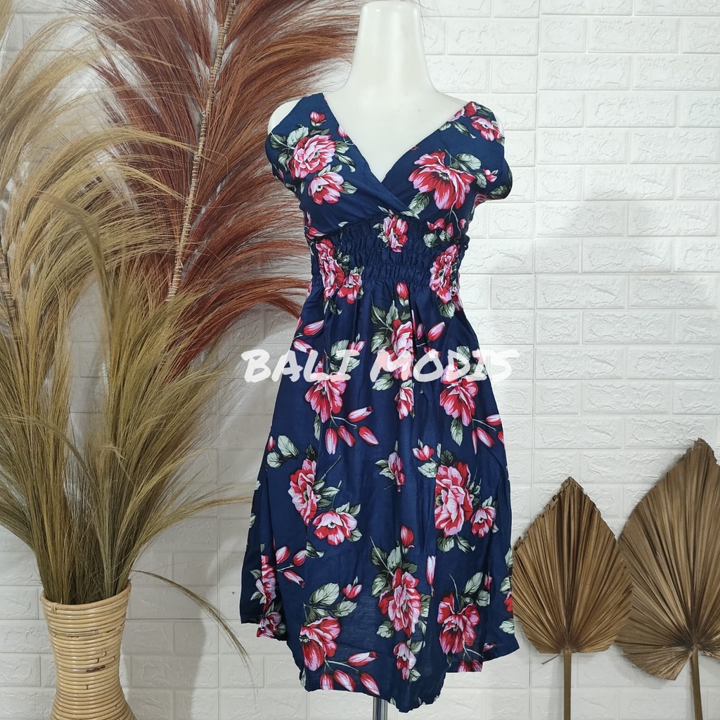 DASTER DRESS MOZA TANGGUNG BALI-DONGKER MAWAR DAUN