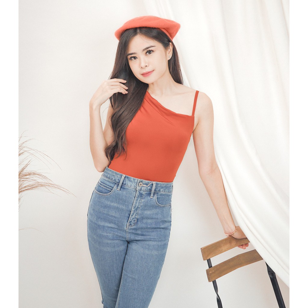 MODAVIE - QUINN TANKTOP Baju Atasan Wanita Crop Top Korea Tank Top Tarzan Korean Top-BATA