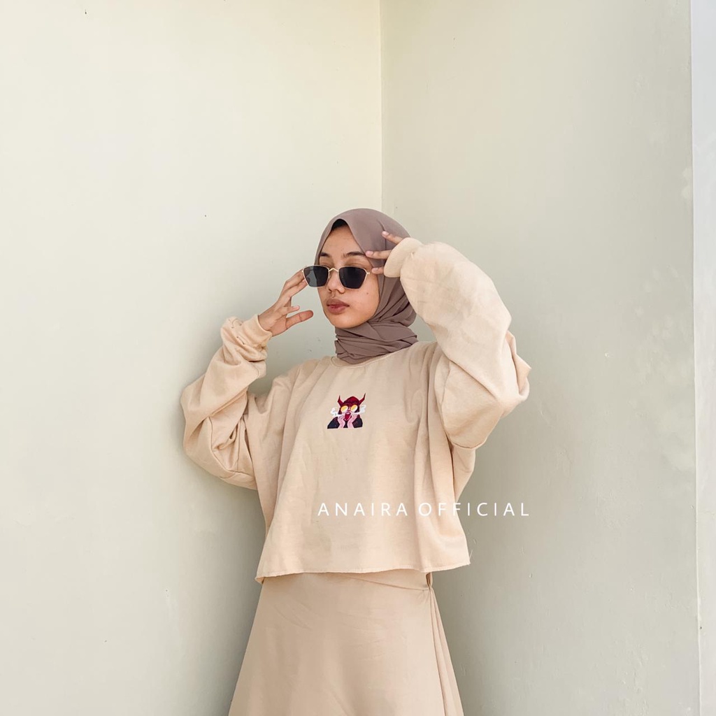 SWEATER LAMINA CROP WANITA ANAIRAOFFICIAL