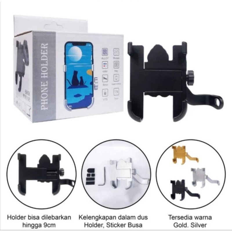 Holder HP Spion Besi Kokoh HM-20 Phone Holder