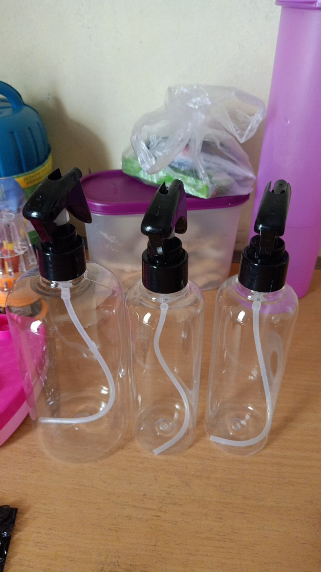 Botol Plastik Spray Trigger Br 250ml Hitam