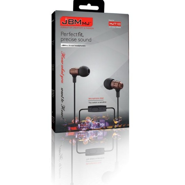 In Ear JBM MJ 710 Earset  Earphone headset murah+ Mic - 56933