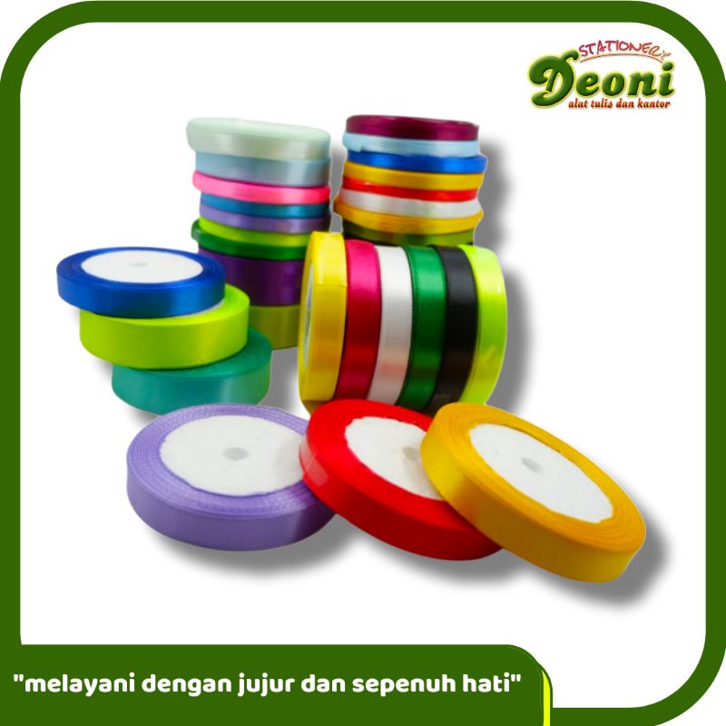 

Pita Kain Satin Untuk Kado 1 Roll