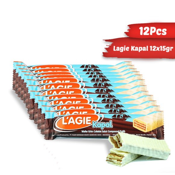 

Lagie Coklat Kapal Coklat Putih Creamy 12pcs @15gr