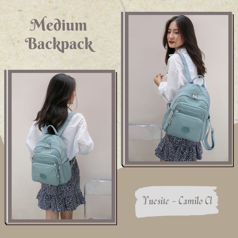 TAS RANSEL WANITA MOTIF LUCU YUESITE CAMILO MEDIUM SEDANG BACKPACK CYUTEBAGS