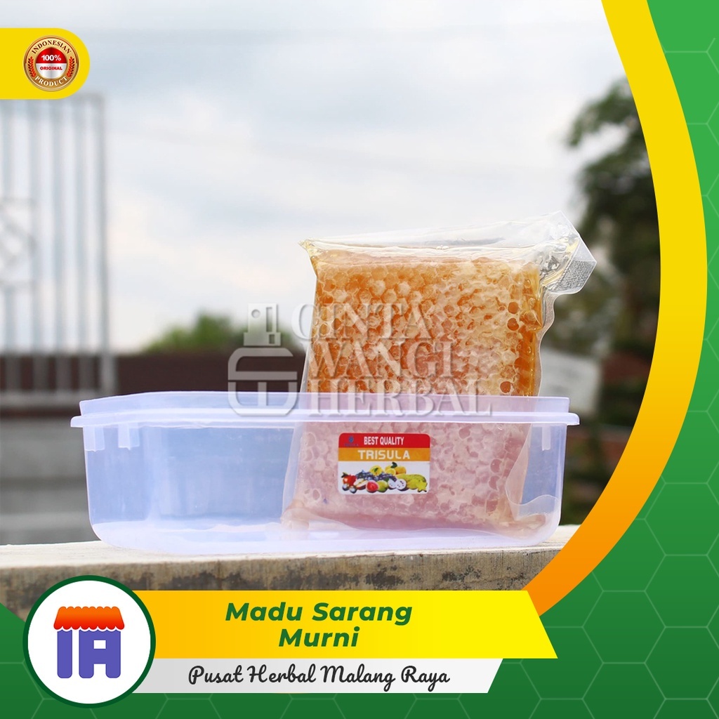 

MADU SARANG Honey Comb Honeycomb Kualitas Premium Melifera Raw Honey Asli Healthy Food Cinta wangi herbal