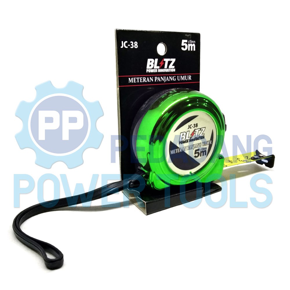 BLITZ ROLL METER 5 METER ROL METERAN 5M x 19MM - WARNA RANDOM