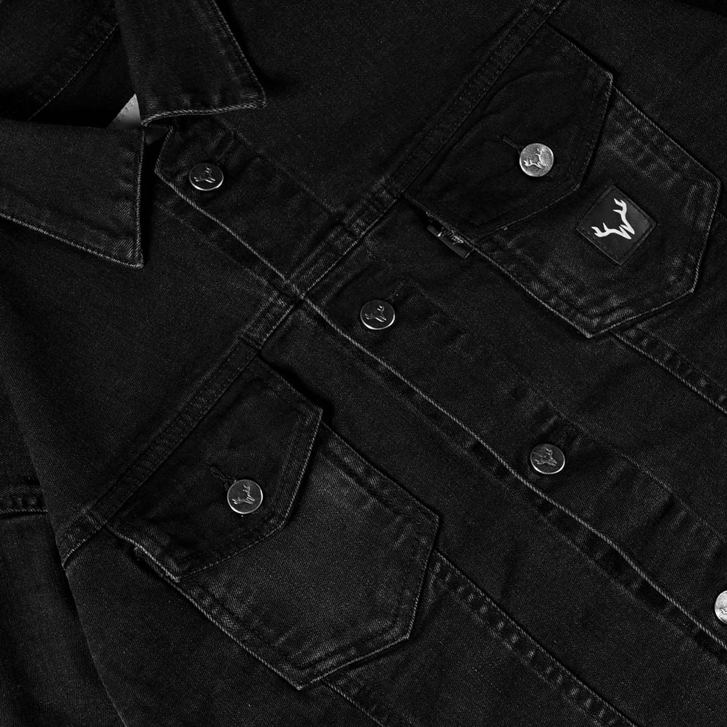 Whoopculture &quot;Dumb&quot; Black Denim Jacket