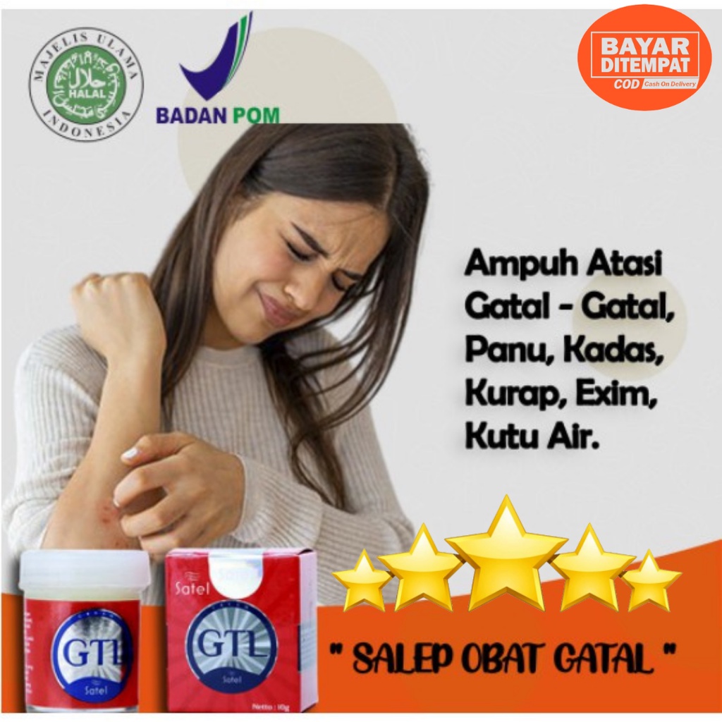 Obat Gatal Paling Ampuh Gatel Kulit Alergi Gatal Di Selangkangan SATEL GTL BPOM Asli original GTL sa