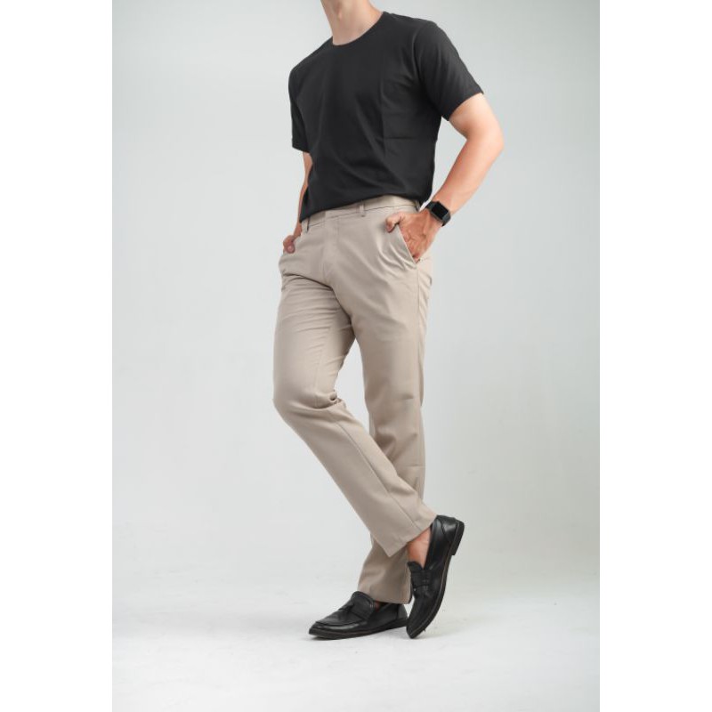 Mubeng Luxee Formal Pants Slimfit Cream / celana formal slimfit cream