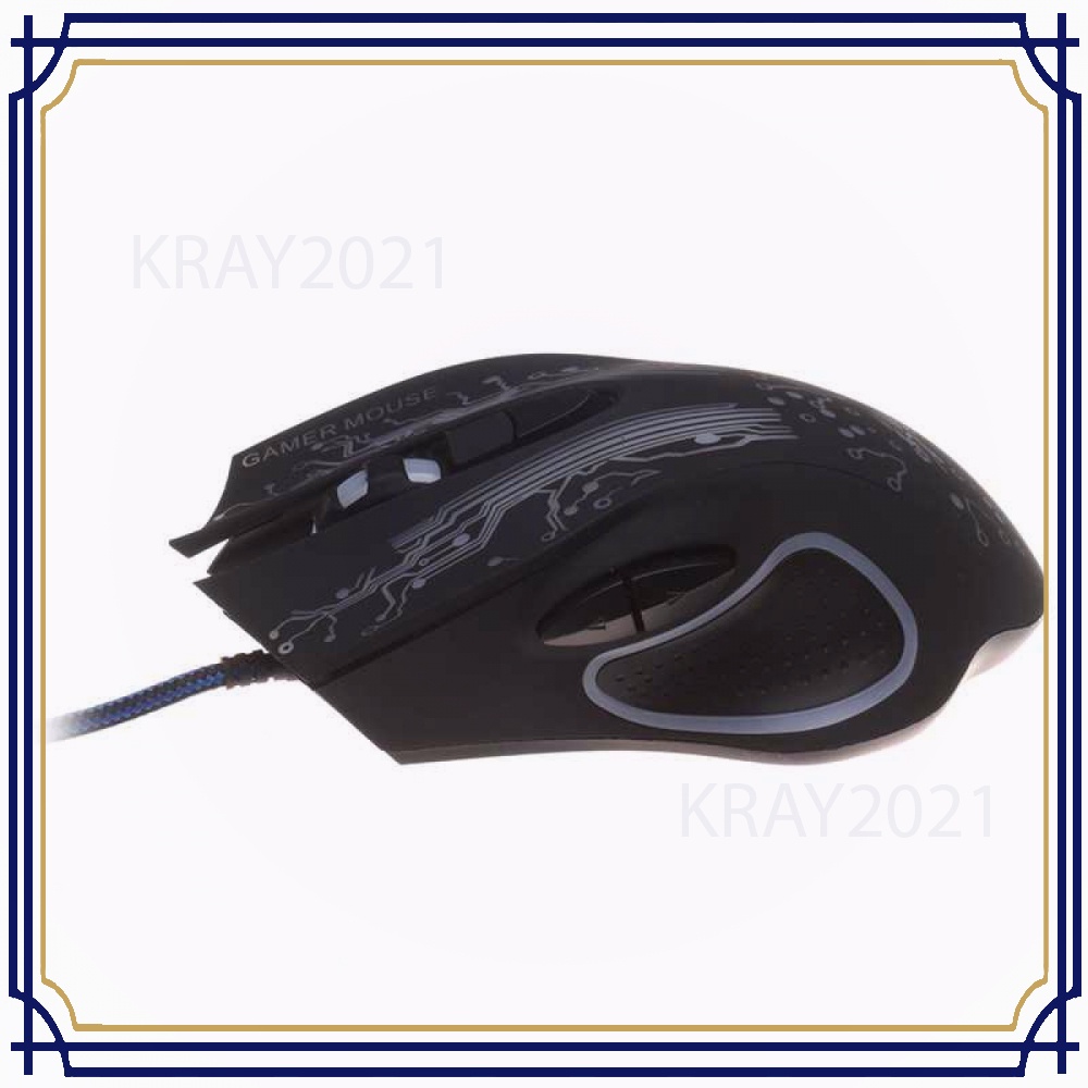 Mouse Gaming USB 3200 DPI dengan LED RGB - X13