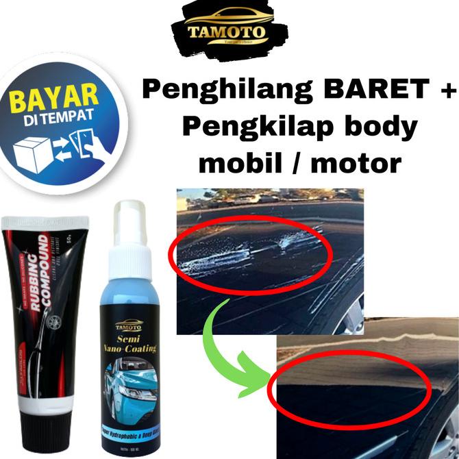 Rubing compound compon / dempul penghilang lecet body mobil motor