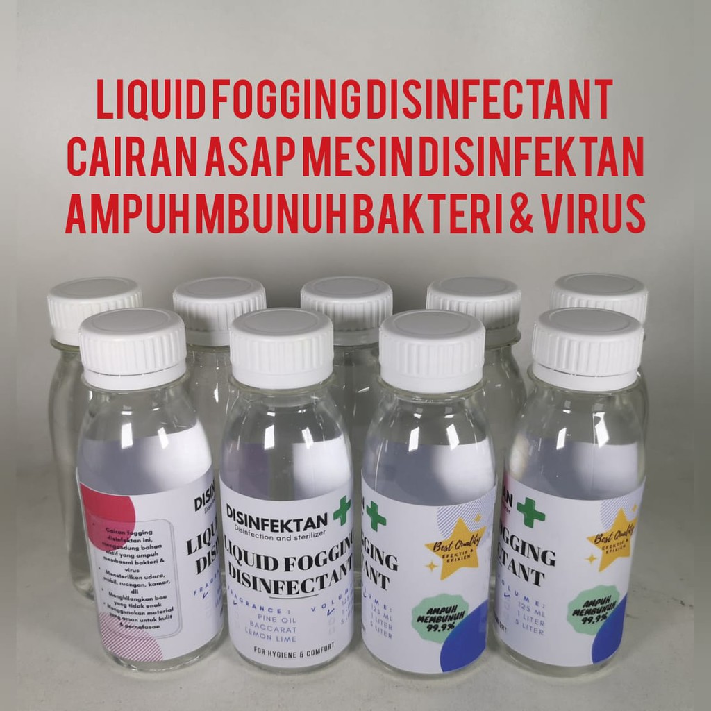 Liquid fogging disinfektan, cairan asap mesin fogging sterilisasi