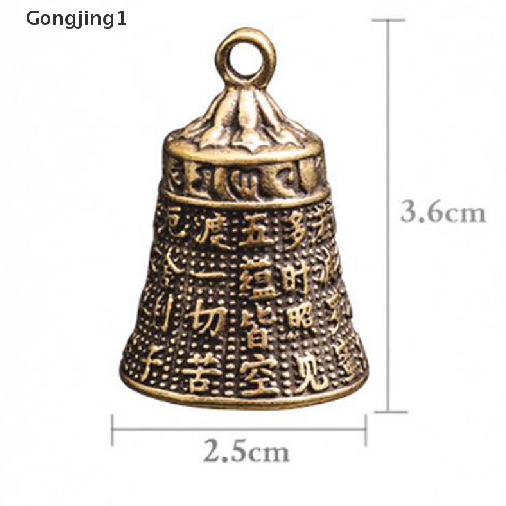 Gongjing1 Lonceng Buddha MINI Bahan Tembaga Kuningan