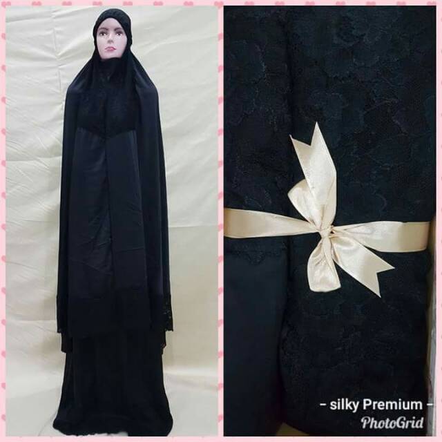 MUKENA SILKY SUTRA PREMIUM RENDA