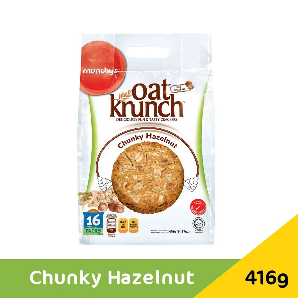

Munchy's Oat Krunch with Hazelnut Chunky Hazelnut 416g