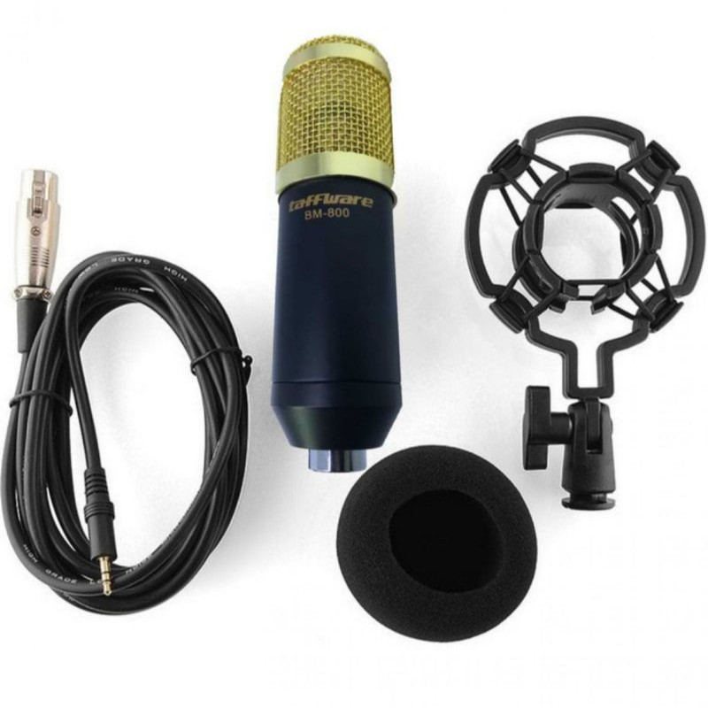 PAKET KOMPLIT MIC BM800 BM 800 CONDENSER SOUNDCARD V8S SPEAKER MULTIMEDIA KARAOKE RECORDING