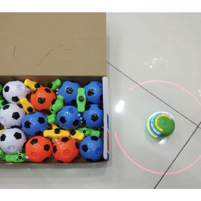 Football spinning top/ mainan anak gangsing bola / gangsing UFO