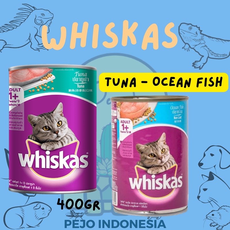 Whiskas Can Makanan Kucing Basah Kaleng 400gr