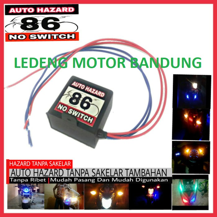 Modul Hazard Otomatis Sen Tanpa Saklar Tambahan Flaser Kedip Touring Strobo Hazzard Sein