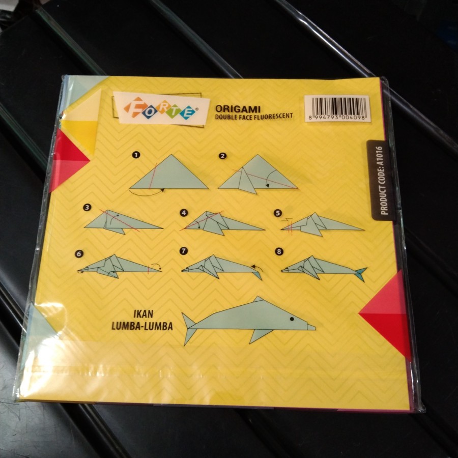 

Kertas Origami 16x16cm double face fluerescent