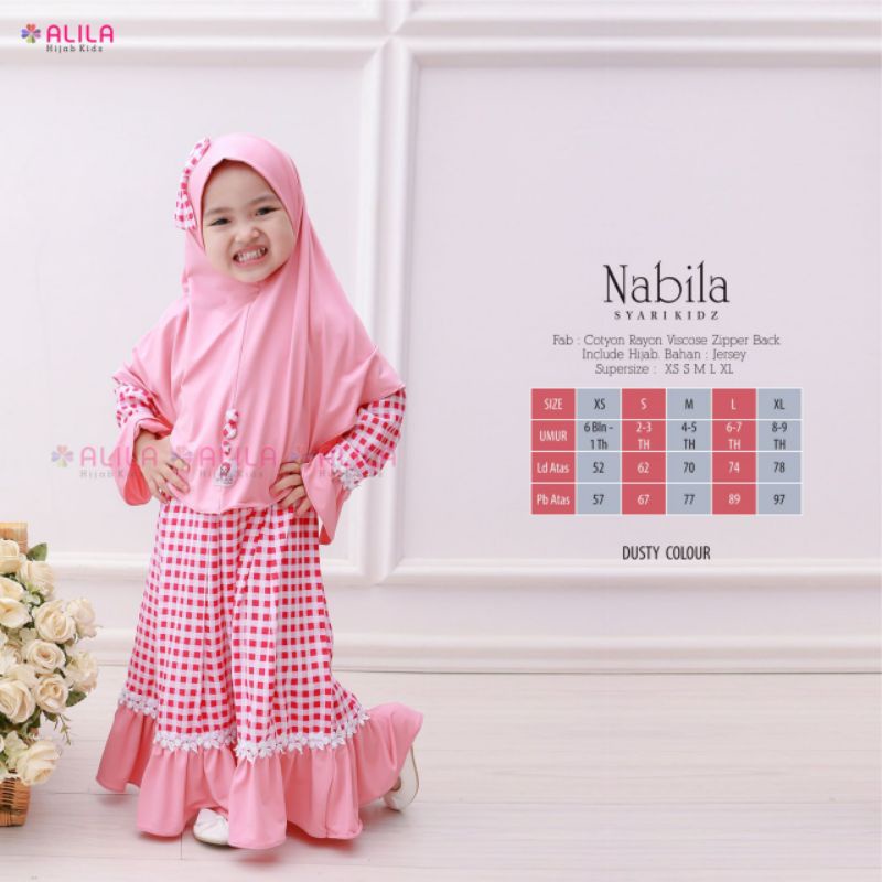 Gamis Anak Nabila ByAlila Set Hijab