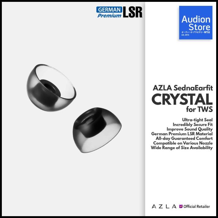 Azla Sednaearfit Crystal For Tws/True Wireless Seal & Comfort Eartips