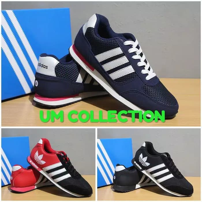 Sepatu Adidas Neo Racer Murah Sepatu Joging Keren Terbaru Pria Wanita - Navy Putih