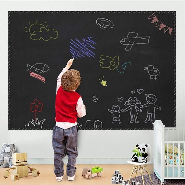 

Stiker papan tulis hitam / sticker blackboard 2 m x 45 cm