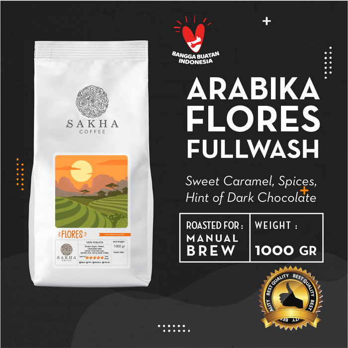 

Biji Kopi Arabika Flores Bajawa Roast For Manual Brew 1Kg SAKHA COFFEE - MFLO1000