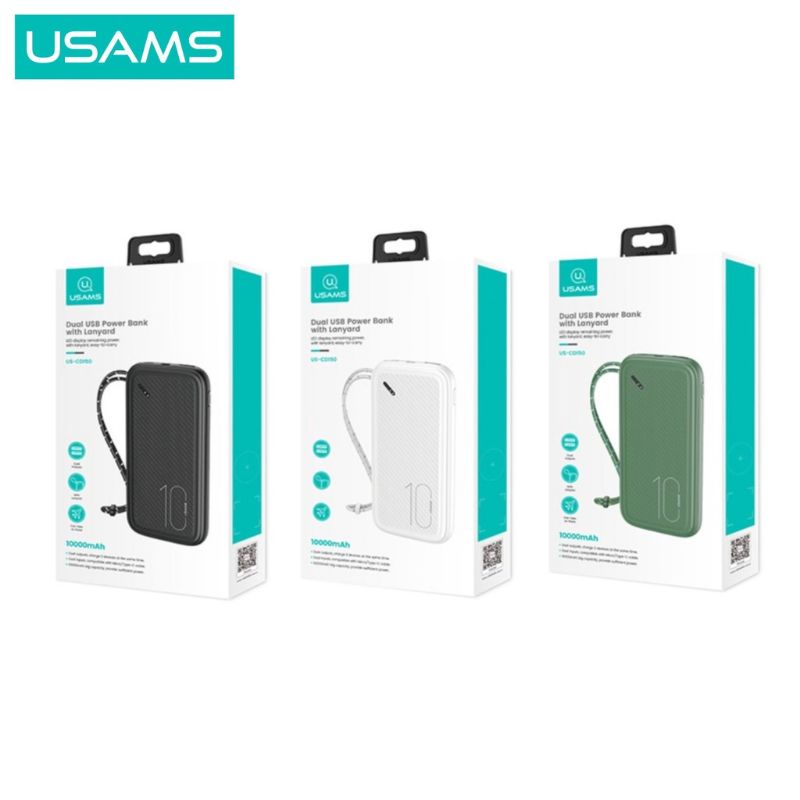 USAMS PB56 POWER BANK LANYARD 10000MAH DUAL USB