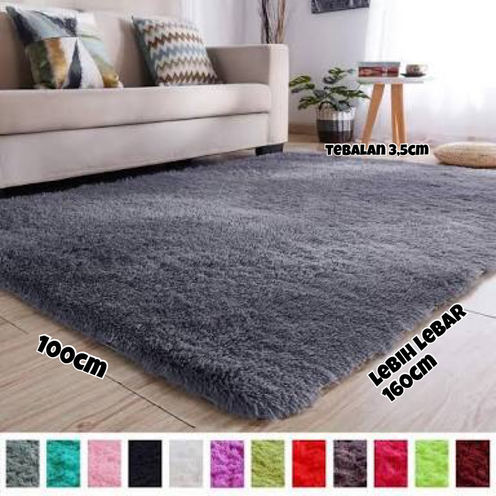 KARPET BULU RASFUR (UKURAN 160 X 100) LEBIH PANJANG DAN TEBAL