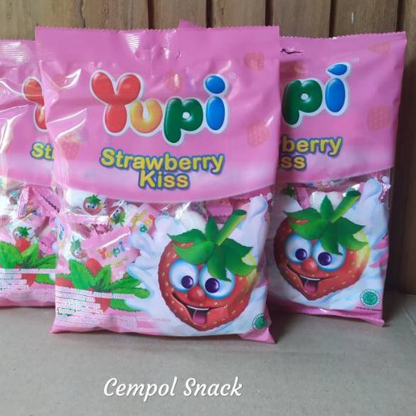 

9.9 [ 120gr ] Permen Yupi Kiss Strawberry Sak Pak 120gt