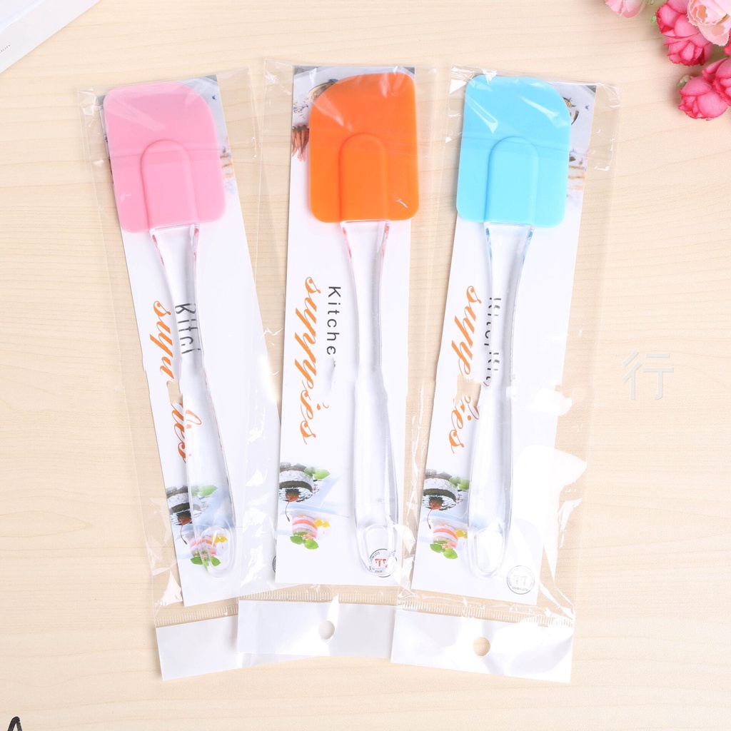 Spatula &amp; Kuas Silicone satu set / Kuas Kue Silicone &amp; Spatula Silicone / Set Kuas dan Spatula