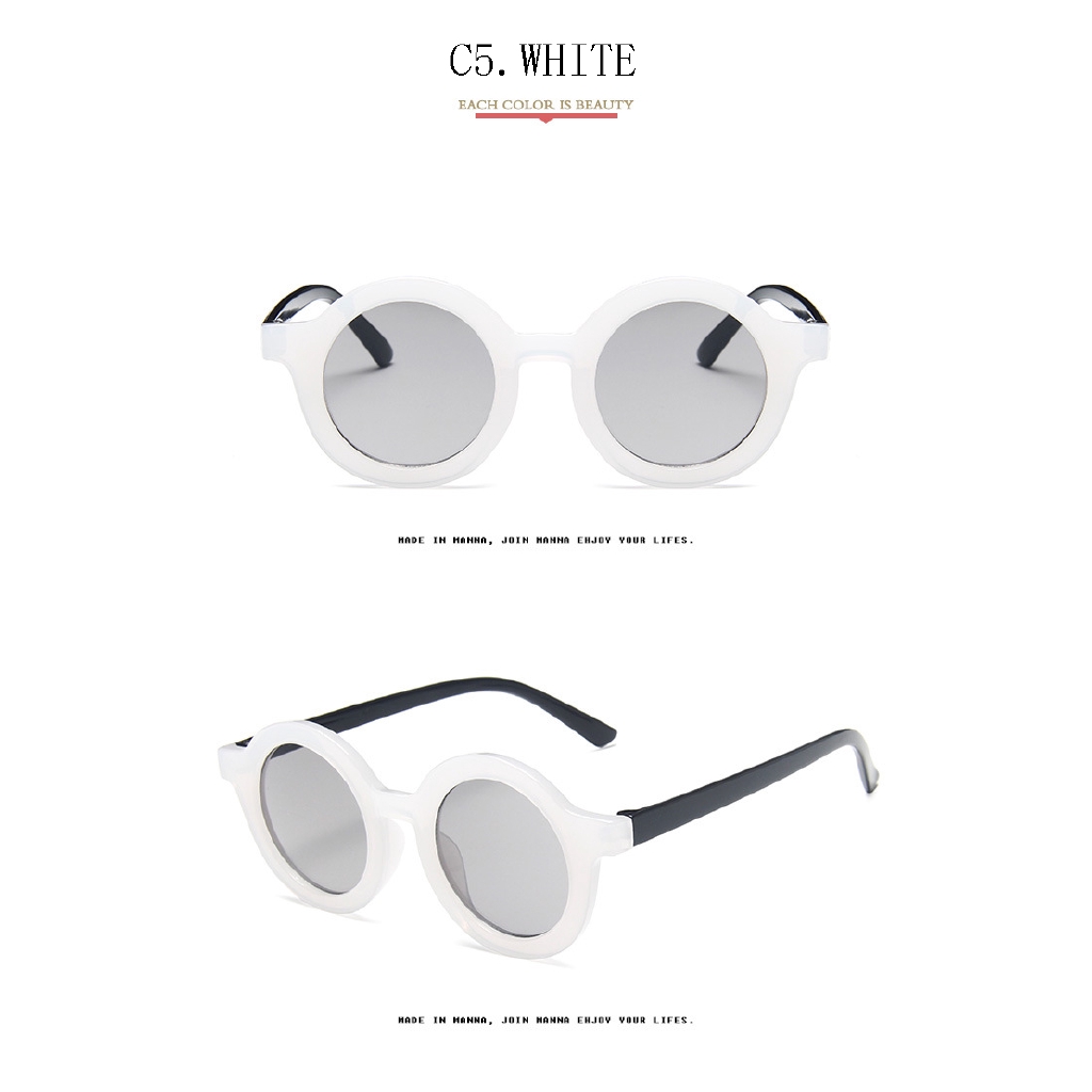 Kacamata Pelindung UV 400 Bentuk Bulat Untuk Anak