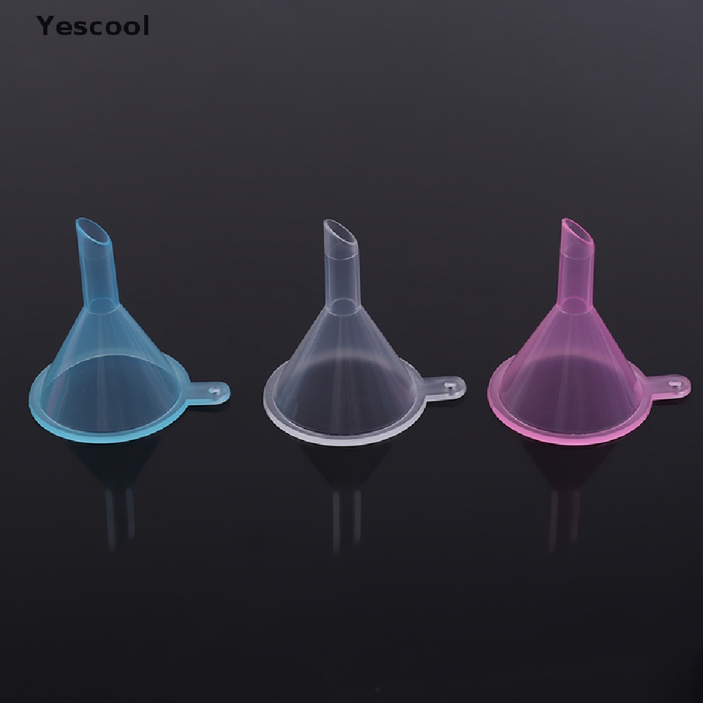 Yescool 20Pcs/lot Plastic Small Funnels Liquid Filling Empty Bottle Packing Tool .