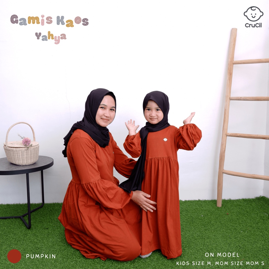 CruCil Factory Baju Gamis Kaos Yahya Busui (Size Mommy)