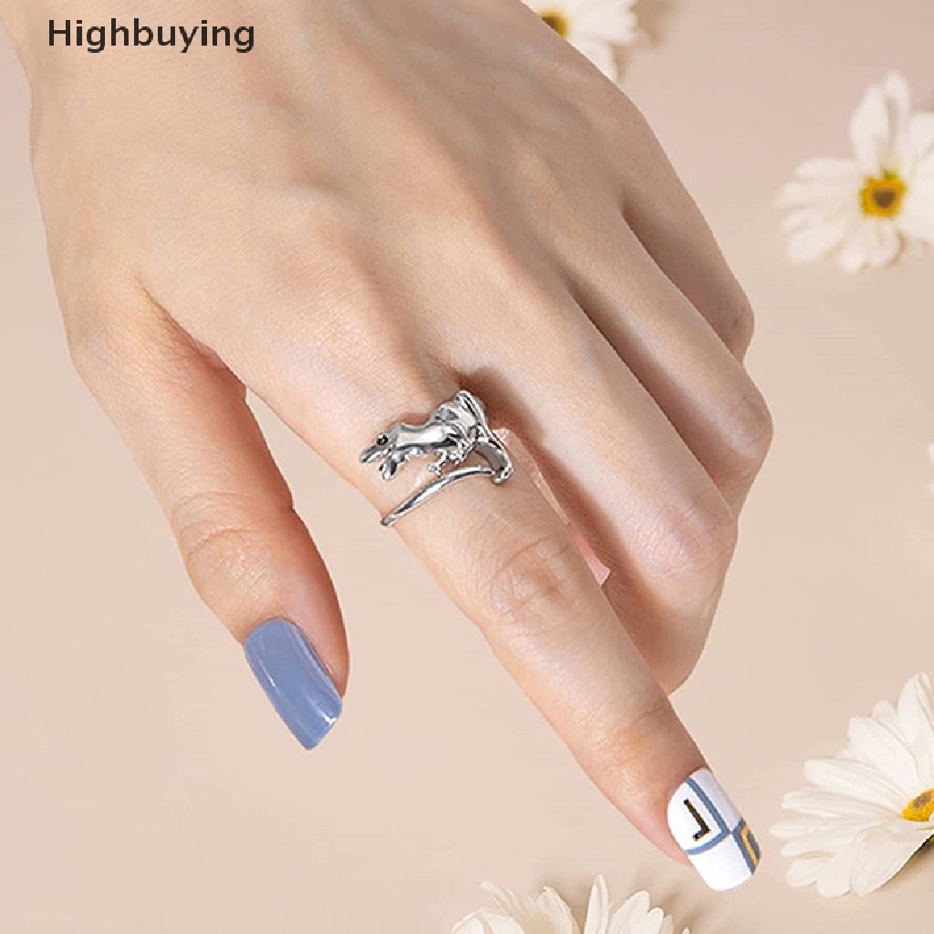 Hbid Cincin Adjustable Model Dinosaurus Brontosaurus Stegosaurus Untuk Wanita