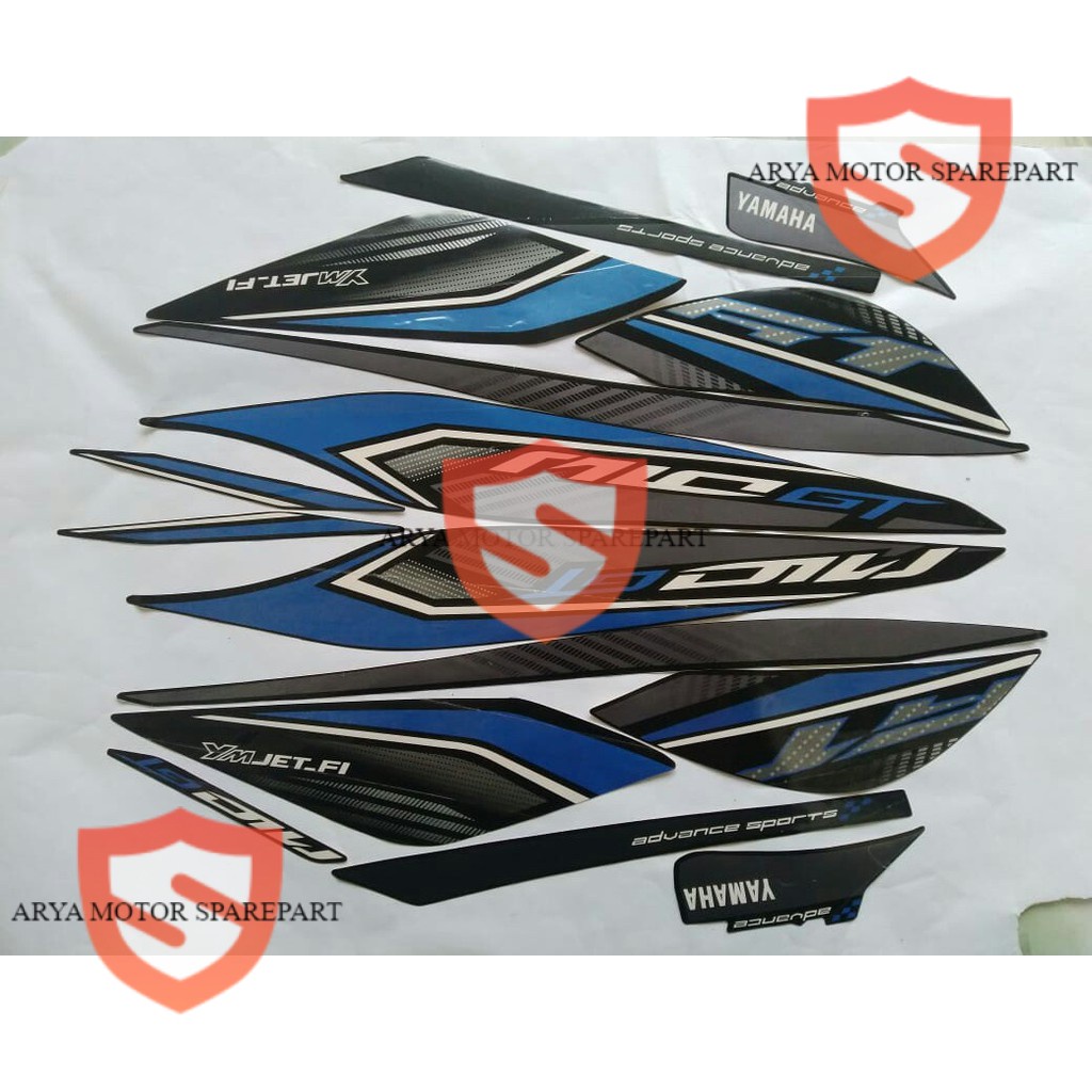 stiker striping yamaha mio gt 2013 hitam biru