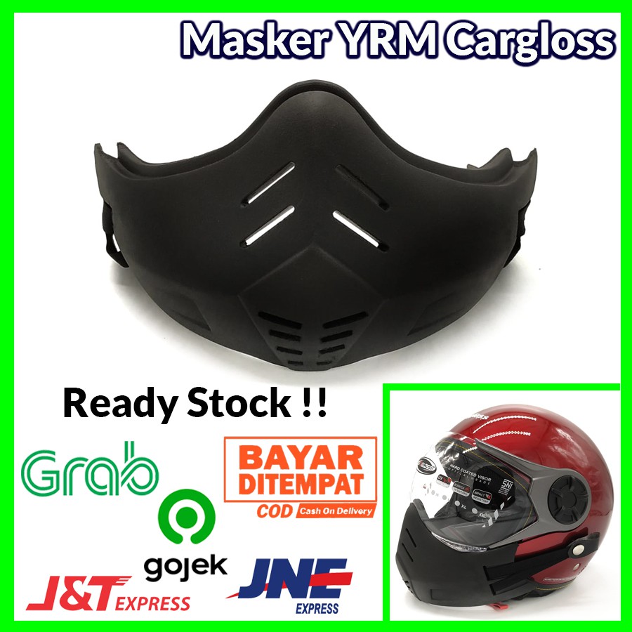 Masker PU YRM Helm Cargloss Retro ( Mask / Bogo  / Vespa / Retro / Klasik )